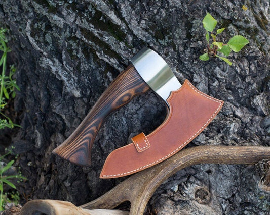 Small fist axe with a case