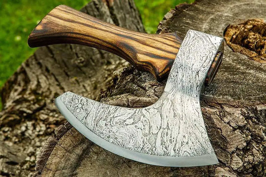 Damascus BBQ axe