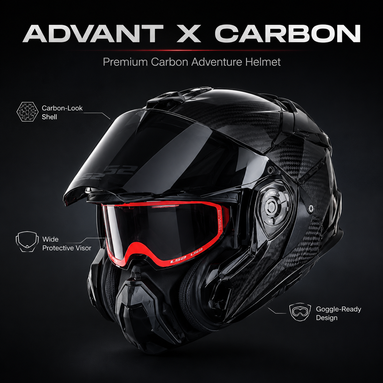 ADVANT X Carbon Adventure Helmet