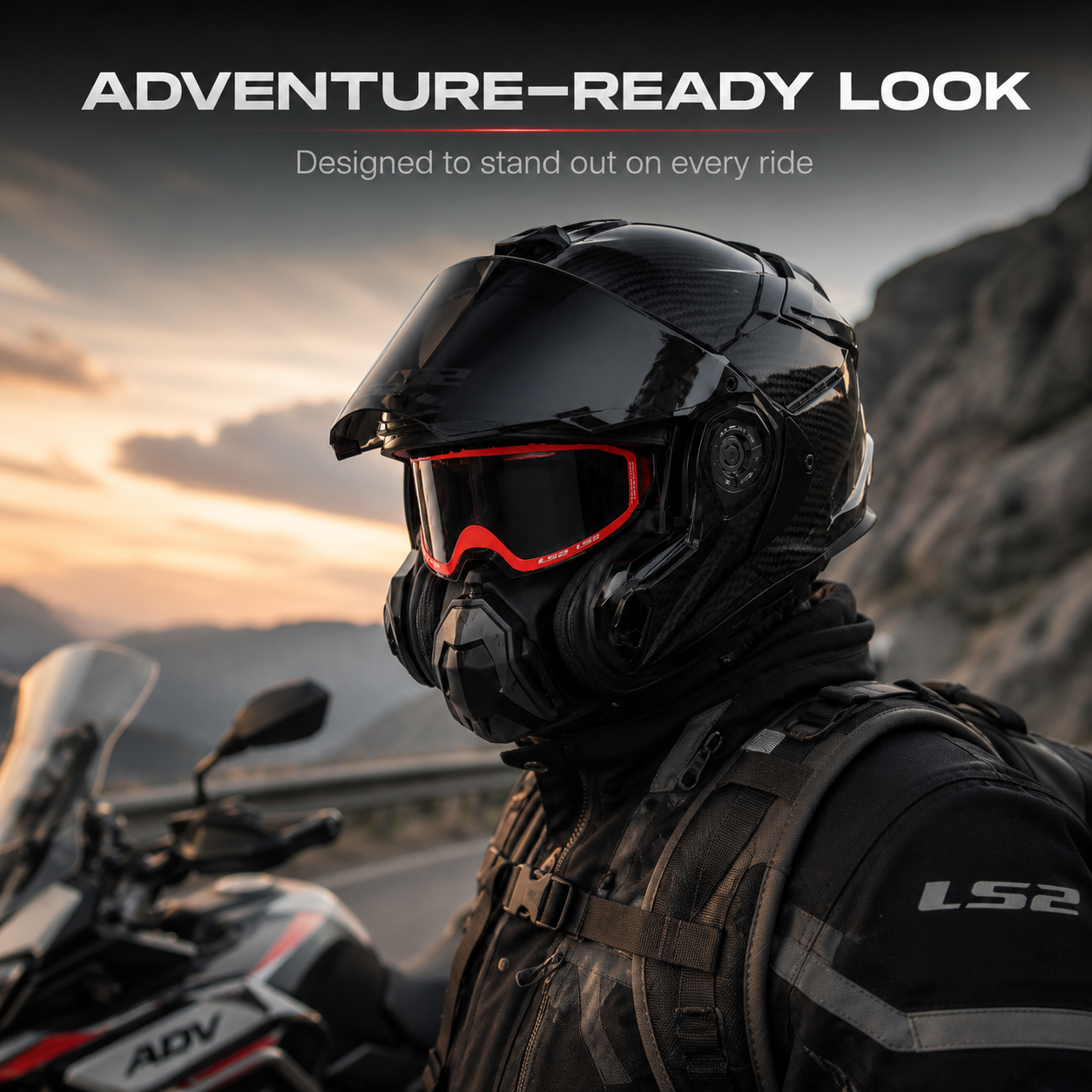 ADVANT X Carbon Adventure Helmet
