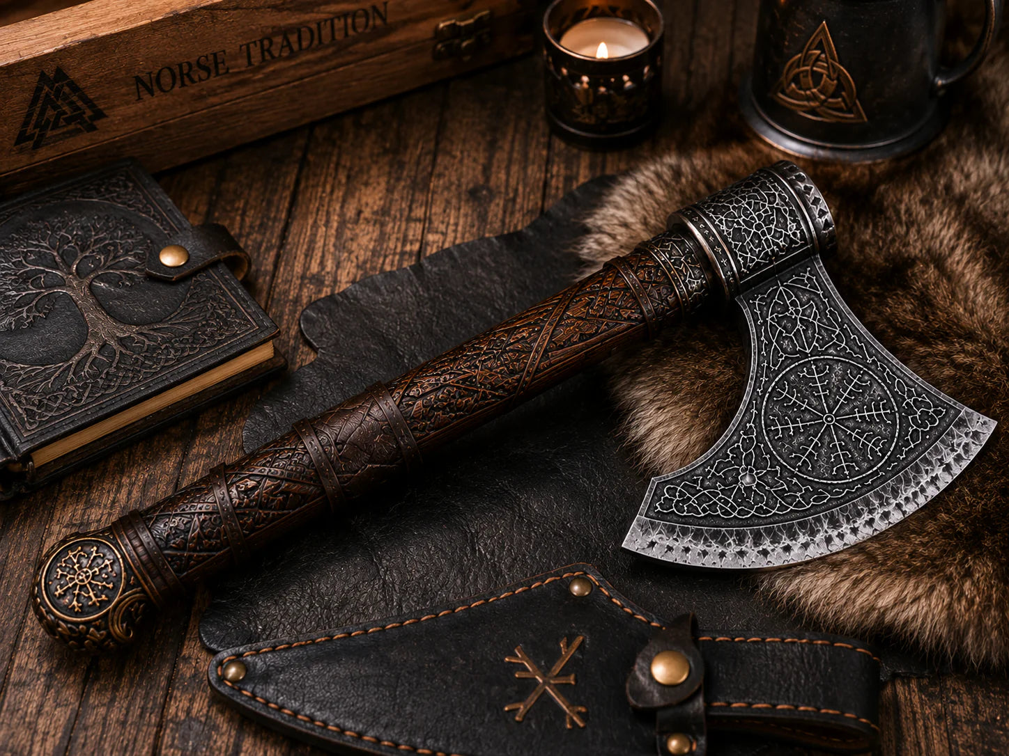 Leather and forged detail customer photo