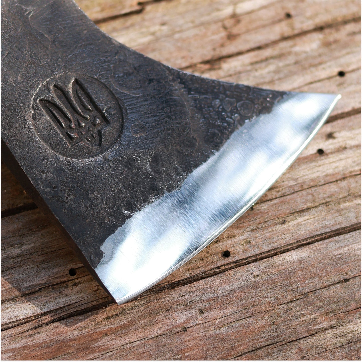 Hand-forged Gurons spike tomahawk
